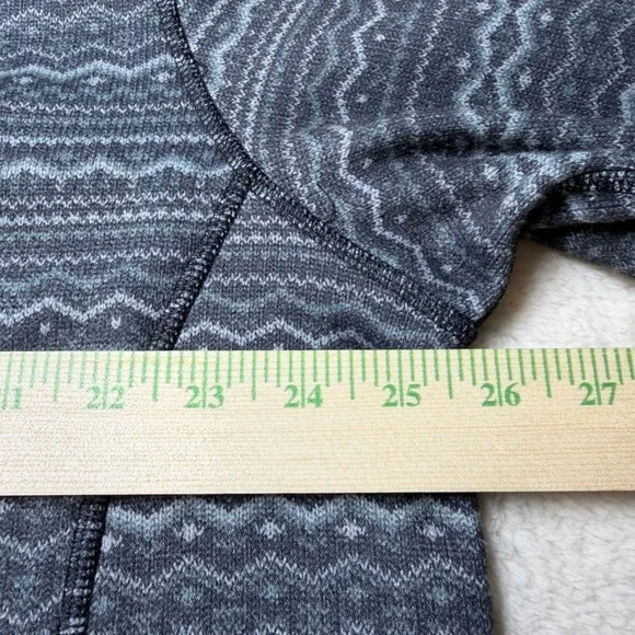 The North Face Mens XL Gray Fair Isle Gordan Lyons 1/4 Zip Fleece Pullover Aztec
